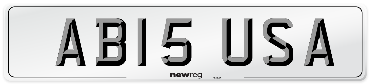 AB15 USA Number Plate from New Reg